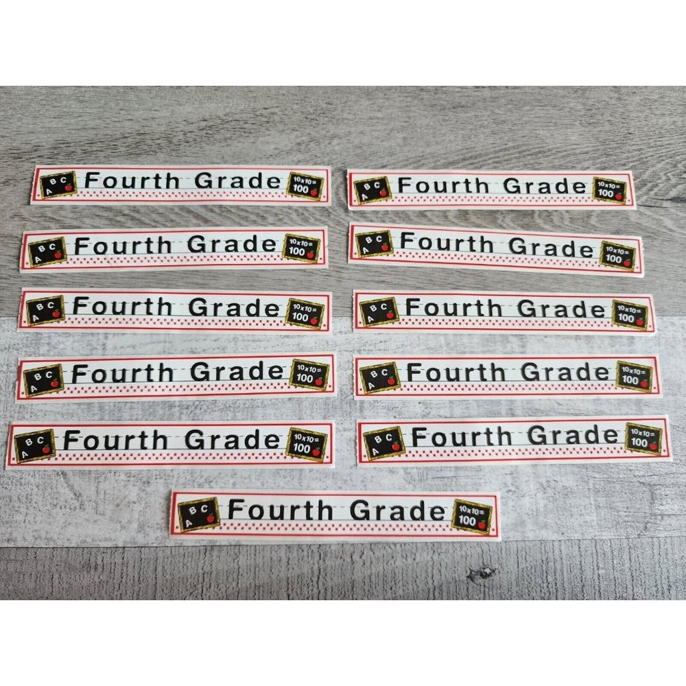 SRM Fourtth Grade Border School Stickers Teacher LOT NEW 15054 New  Vintage #48